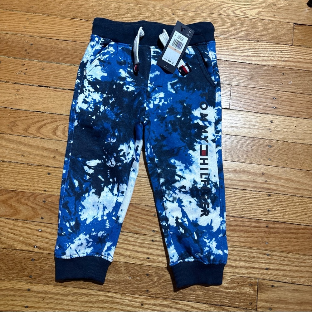 NWT Tommy Hilfiger Kids Tie-Dye Blue Joggers